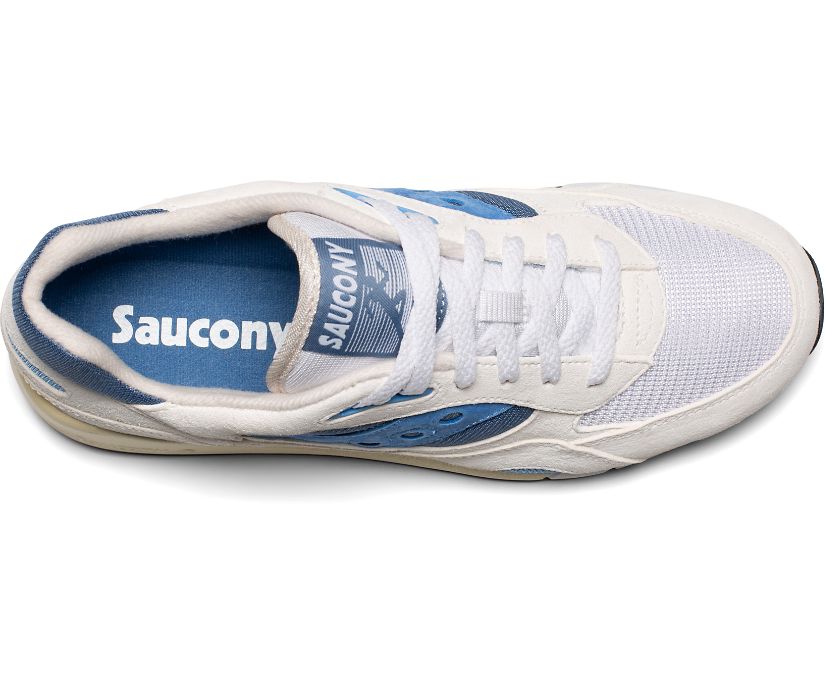 Women's Saucony Shadow 6000 Originals White / Blue | Singapore 073XYUF